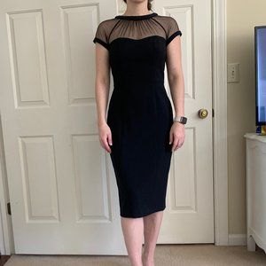 Maggy London Mesh Cocktail Dress